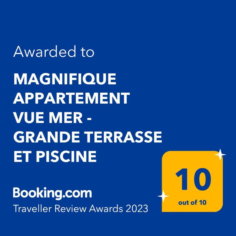 Magnifique Appartement Vue Mer - Grande Terrasse Et Piscine Bandol Εξωτερικό φωτογραφία
